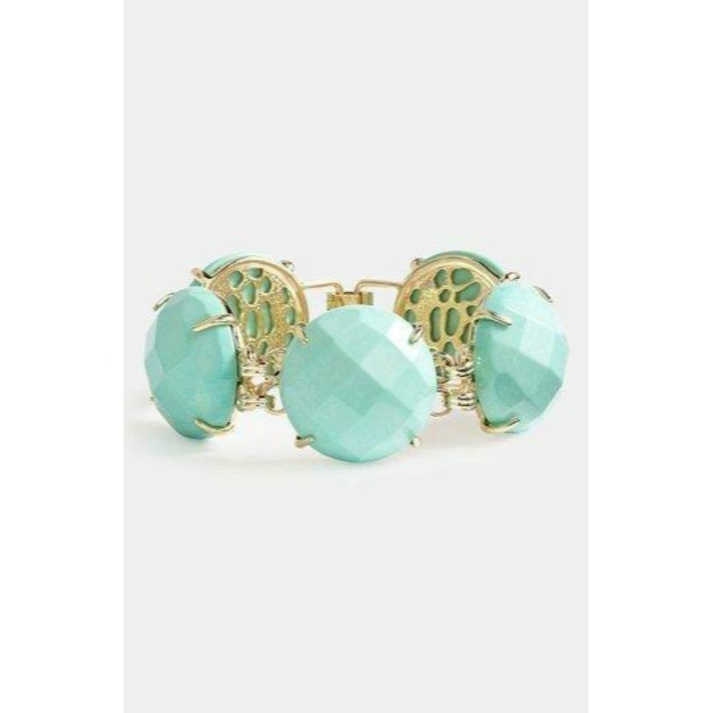 Kendra Scott Mint Green Cassie Statement Bracelet